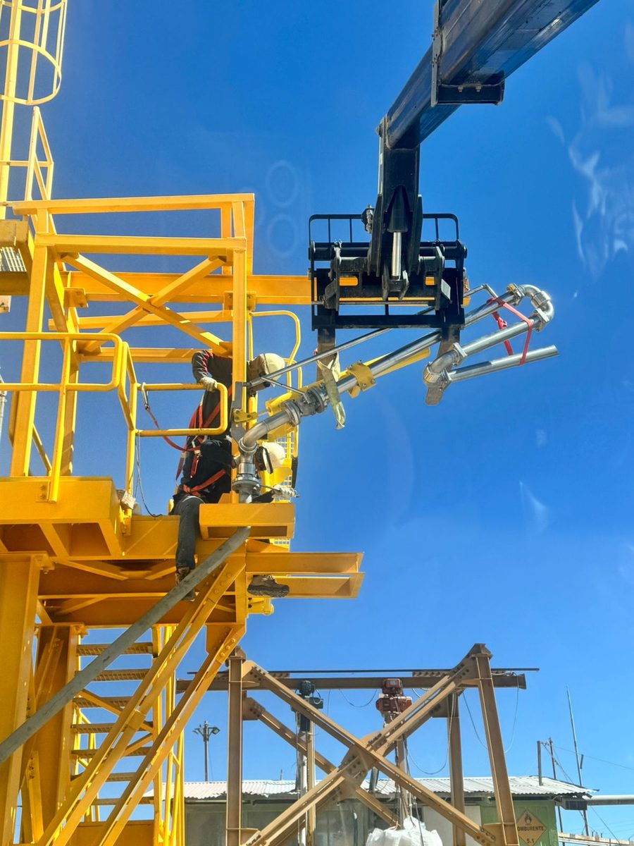 Montaje de estructura en altura